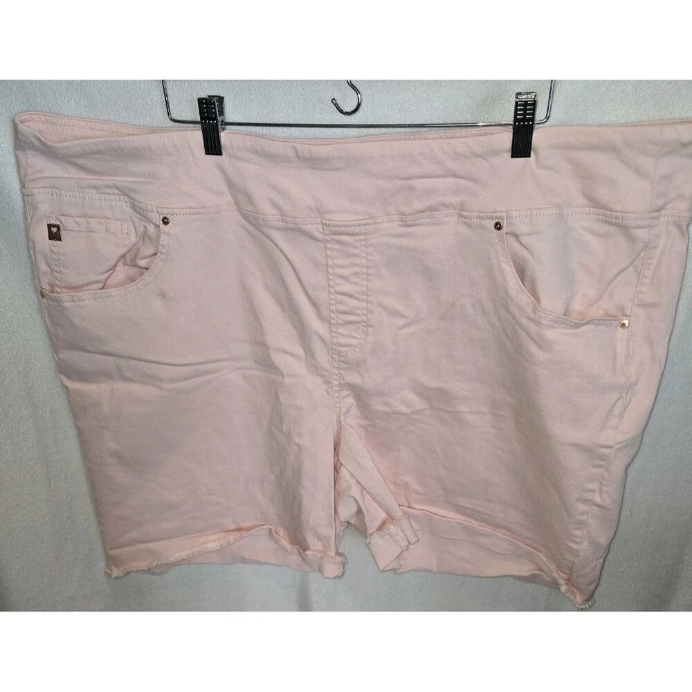 Belle By Kim Gravel Flexibelle Belle Curve 8” Shorts Size 30W Light Pink A395459